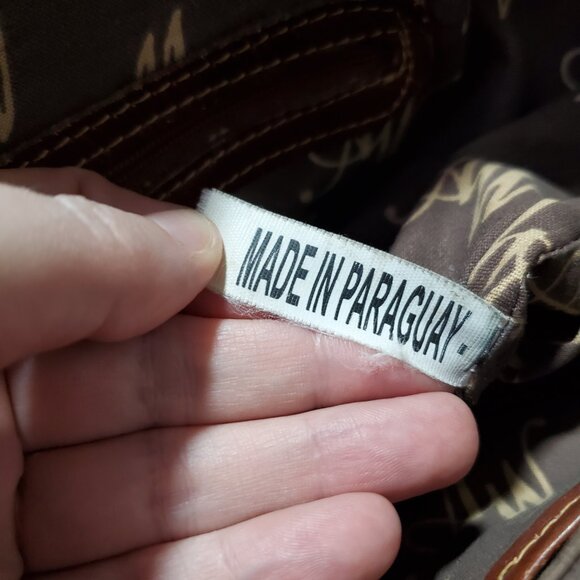 AMERICAN WEST Tooled Leather Woven Shoulder Tote Bag Purse Weave Western Boho - Picture 11 of 14